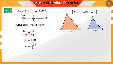 Areas of Similar Triangles | Part 2/3 | English | Class 10