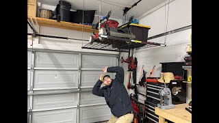 Fleximounts Overhead Garage Lifting Storage Rack  Maximize Your Garage Space with Ease!