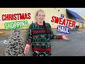 I FOUND TONS OF CHRISTMAS SWEATERS AT THE THRIFT OUTLET!  [  + SWEATER HAUL  ]