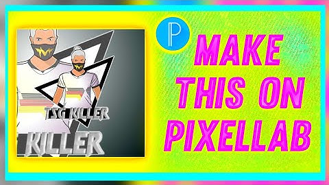 how to make Tsg killer mascot logo in pixellab || pixellab se Tsg killer ka logo kaise bnaye ||