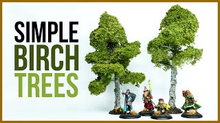 Simple and Durable Birch Trees for Wargaming and Tabletop Games