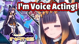 Ina Reacts to her own Voice Lines in Idol Showdown until... 【Ina'nis / Hololive EN】