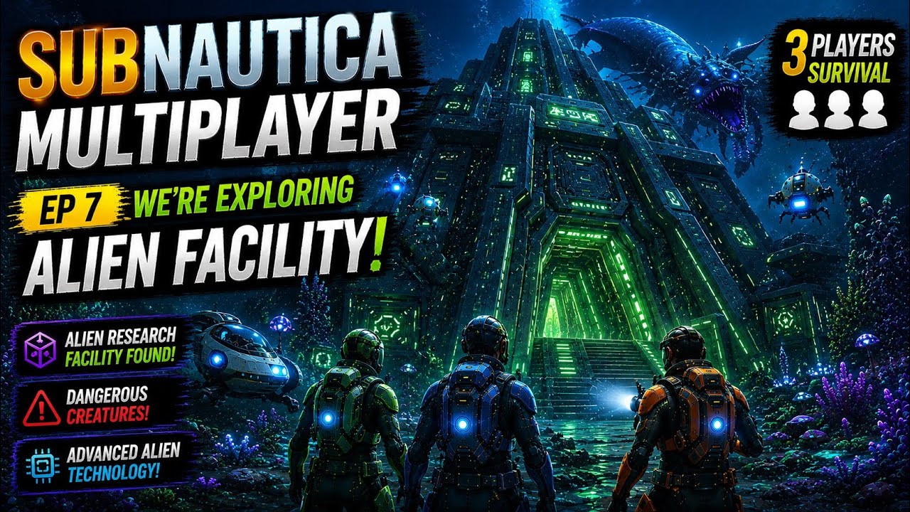 Subnautica Multiplayer EP 7 👽 Exploring the Alien Facility! | Secrets ...