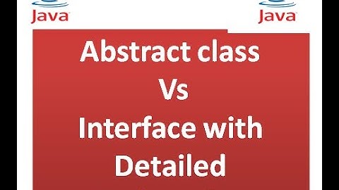 Difference Between abstract class and interface in java