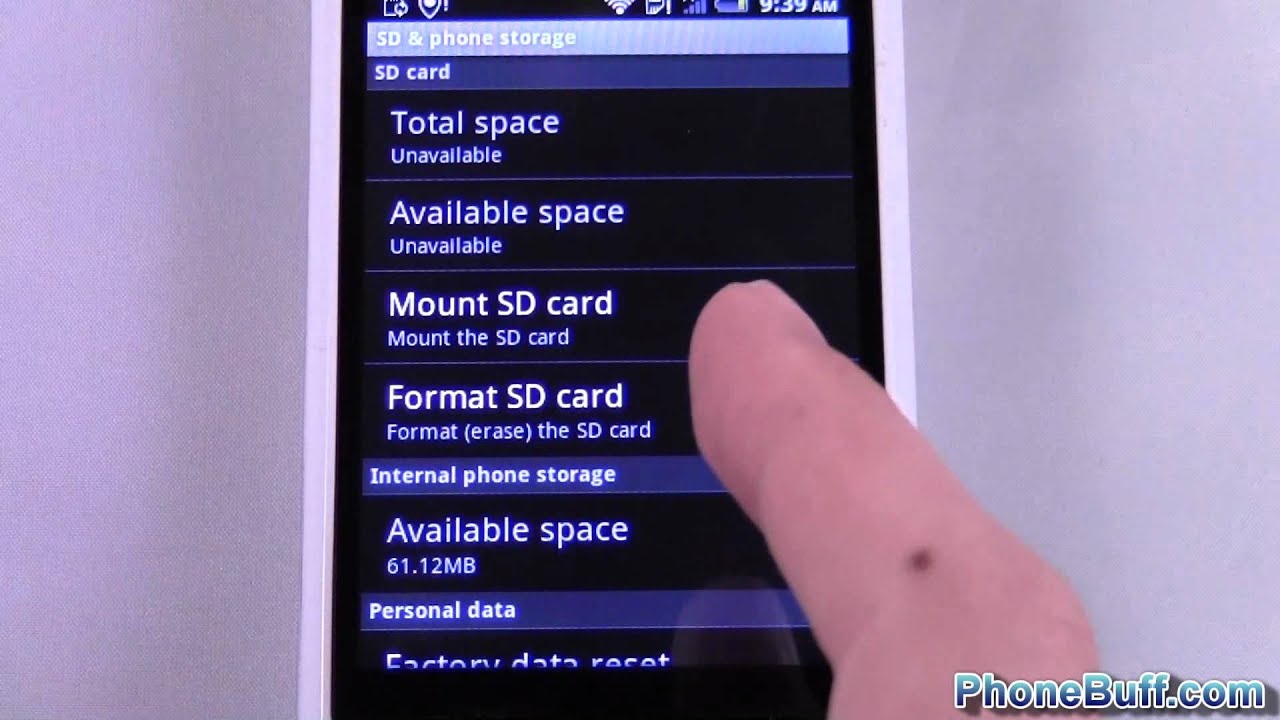 Shackle Hare Scandalous How To Format Your SD Card (for Android) - YouTube