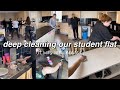 Deep cleaning our London student flat || clean with us