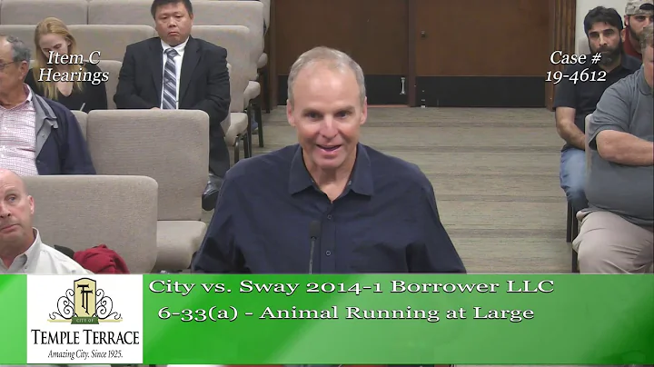 Temple Terrace Municipal Code Enforcement Board 11-13-19