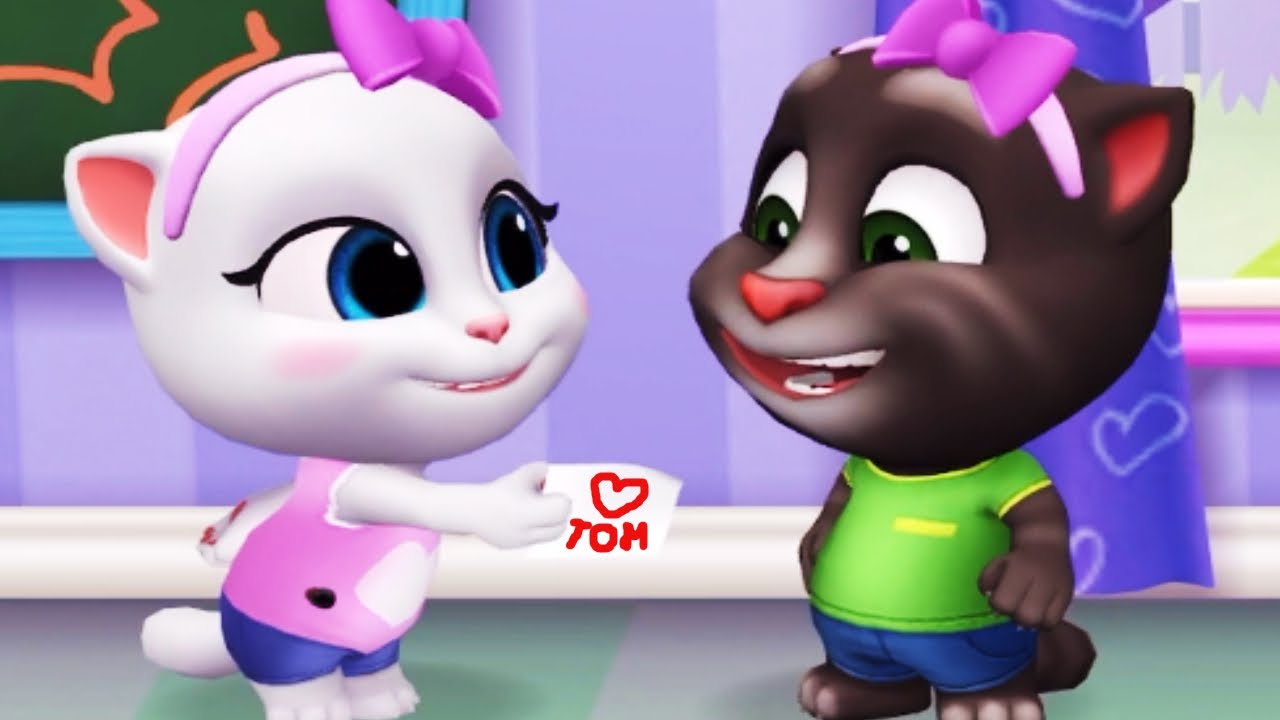 TOM THE CAT AND HIS My Talking Tom Friends, NEW LOVE LETTER! New update - YouTube