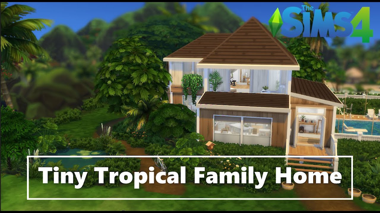 Tiny Tropical Family Home || Little Camper's Kit || The Sims 4 Stop Motion
