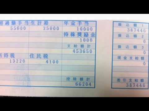 給与明細 日本総研の係長の凄まじい予測給料
