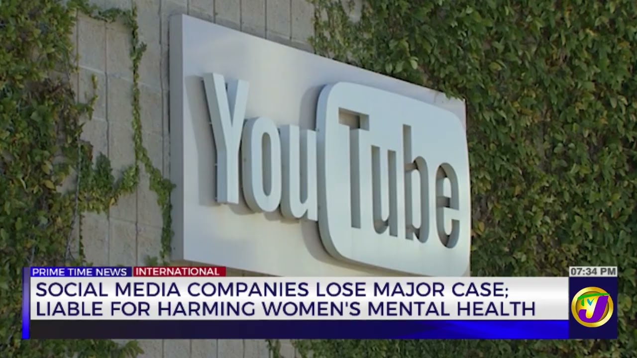 Social Media Companies Lose Major Case: Liable for Harming Women's Mental Health | TVJ News