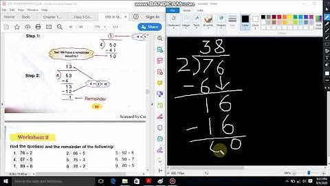 DAV Class 3 Maths Unit - 5 Division
