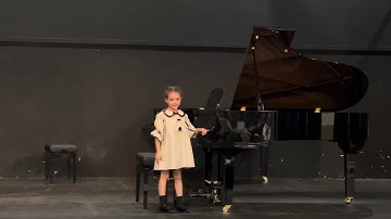 6 years old Maya won First Place with “Prelude in C Minor” BWV 999 by J.S Bach