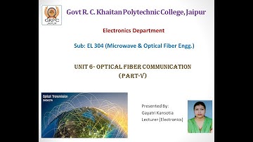 Optical communication unit 6 (Part-5) Optical Sources for EL-304