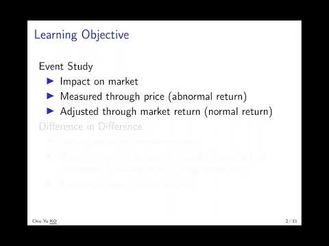 Event Studies - Introduction