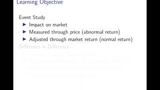 Event Studies - Introduction