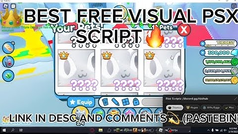🔥BEST NEW PET SIM X VISUAL SCRIPT❤ FREE PSX SCRIPT⚡ PASTEBIN📋