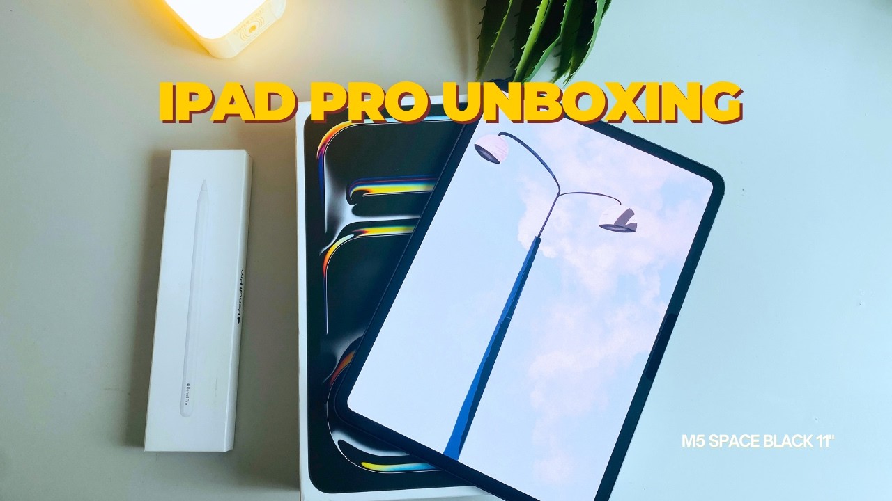 New Apple iPad Pro (M5) 11-inch Unboxing + Apple Pencil Pro, First
