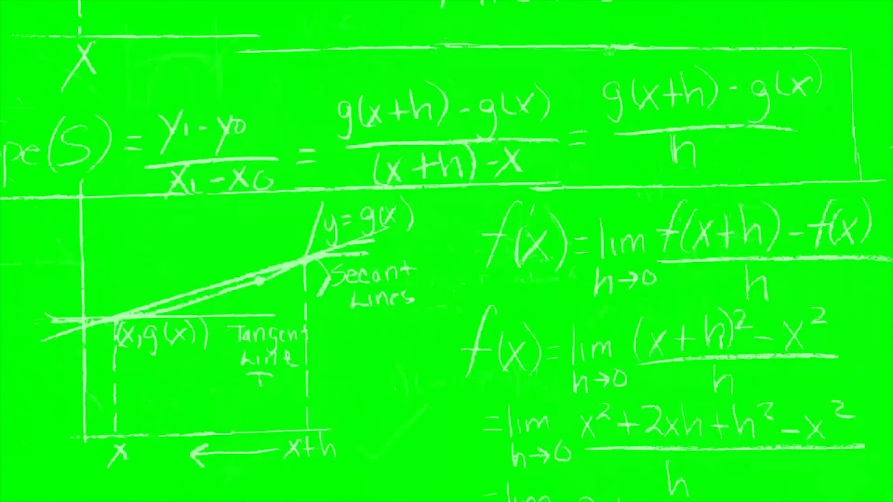 Greenscreen Math Good Green Screen Mathematics Effects 4K - YouTube