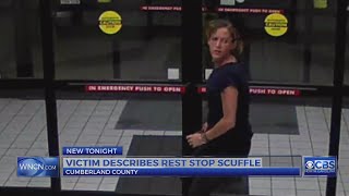 Husband talks after he and wife cut during I-95 rest stop attempted robbery
