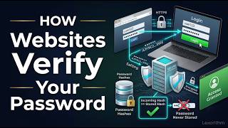 How Websites Verify Your Password Without Storing It | Password Hashing Explained