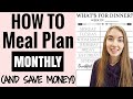 HOW TO CREATE A MONTHLY MEAL PLAN ON A BUDGET | CUT YOUR FOOD BILL IN HALF! | LivingThatMamaLife