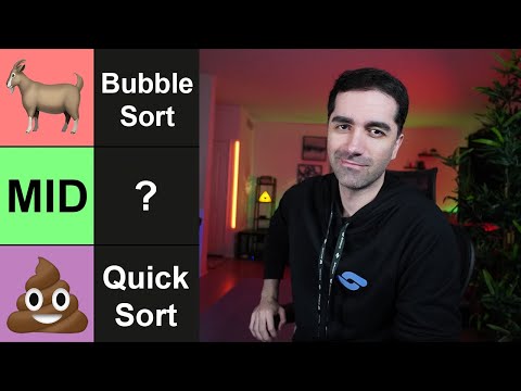 Ranking Sorting Algorithms
