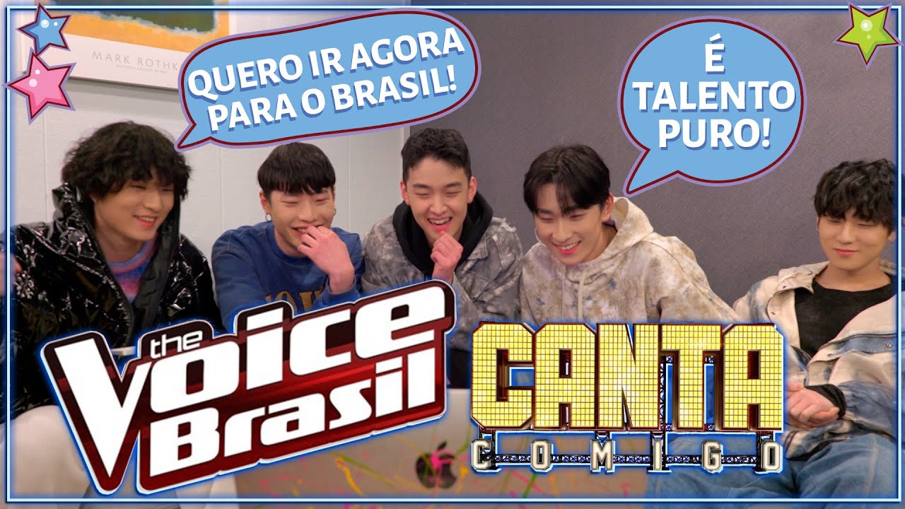 BANDA COREANA REAGE A THE VOICE BRASIL E CANTA COMIGO (COM 2Z)