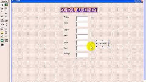 School Marksheet Program in VB 6
