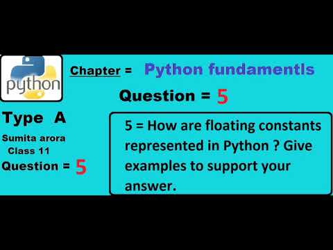 How are floating constants represented in Python ? Give examples to support your answer.