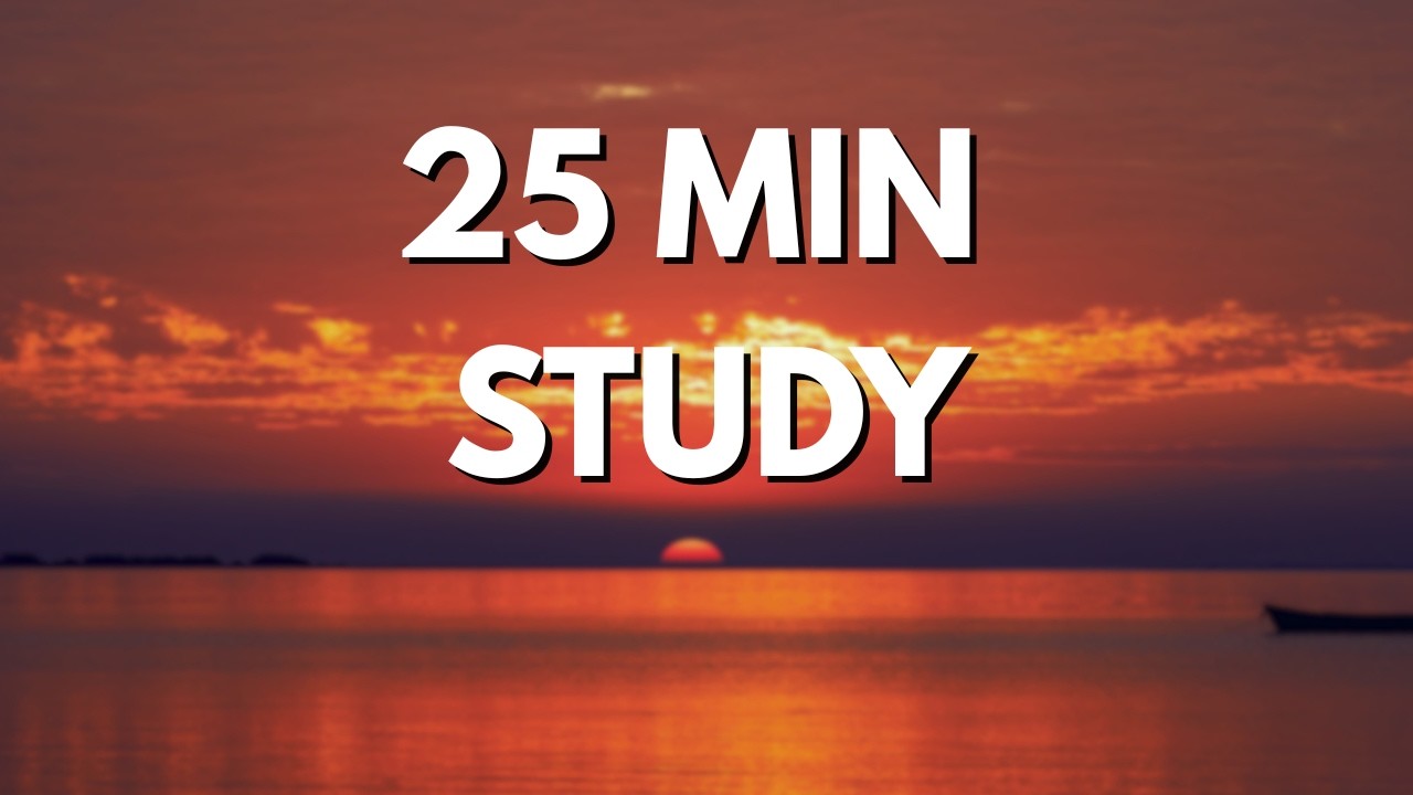 Sunset Study 25 Minute Sunset Study Pomodoro ๐
| Calm Evening Focus - YouTube