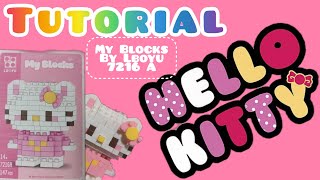 HELLOKITTY!! Tutorial bricks step by step | My Blocks Hellokitty | My Blocks LBOYU 7216A