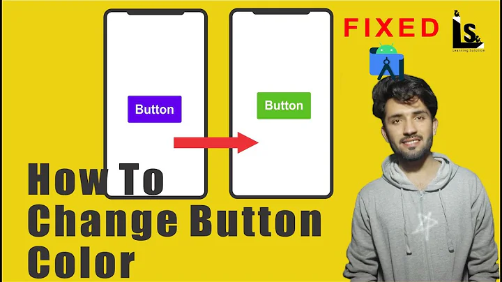 Button Color Not Changed  In Andriod Studio 2021 Problem FIXED 100%  || Change Background Button