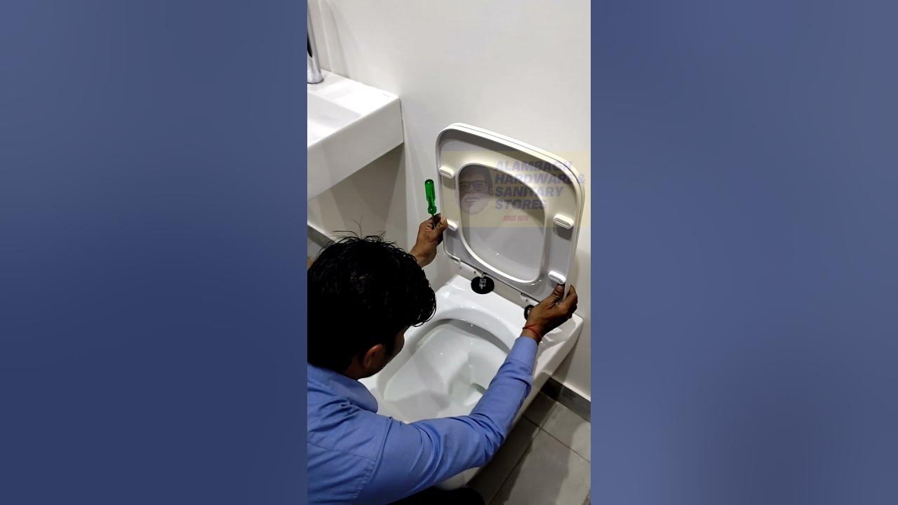 How to install soft close toilet commode seat cover Hydrolic toilet