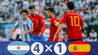 Lionel Messi's UNREAL MAGIC vs Prime Spain! Argentina's 4-1 Masterclass ⚽| Epic Football Highlights🔥