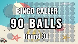 🏖️ 🏖️ 🏖️  BEACH BINGO CALLER - 90 BALL - ROUND 36 screenshot 5