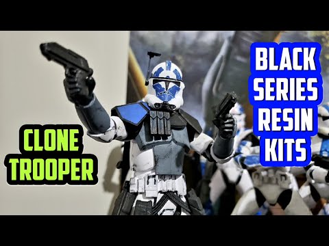 Clone Trooper Black Series Resin Printed Kits Unboxing from D.S. Artwork