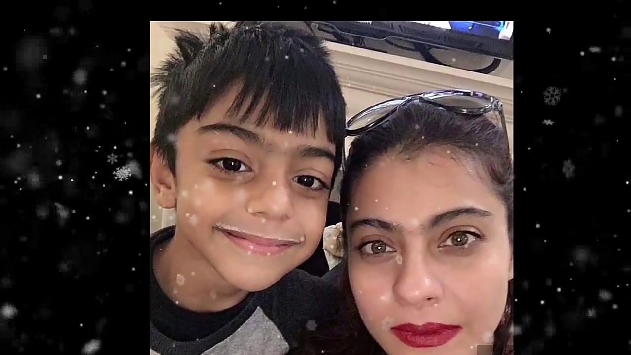 AJAY DEVGAN AND KAJOL  family images