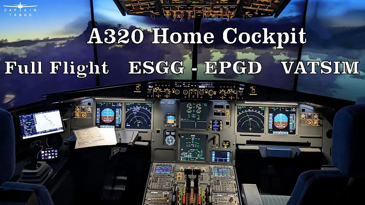 A320 Home Cockpit | Full Flight on VATSIM: ESGG-EPGD | Beautiful Descent Through Clouds at Dusk