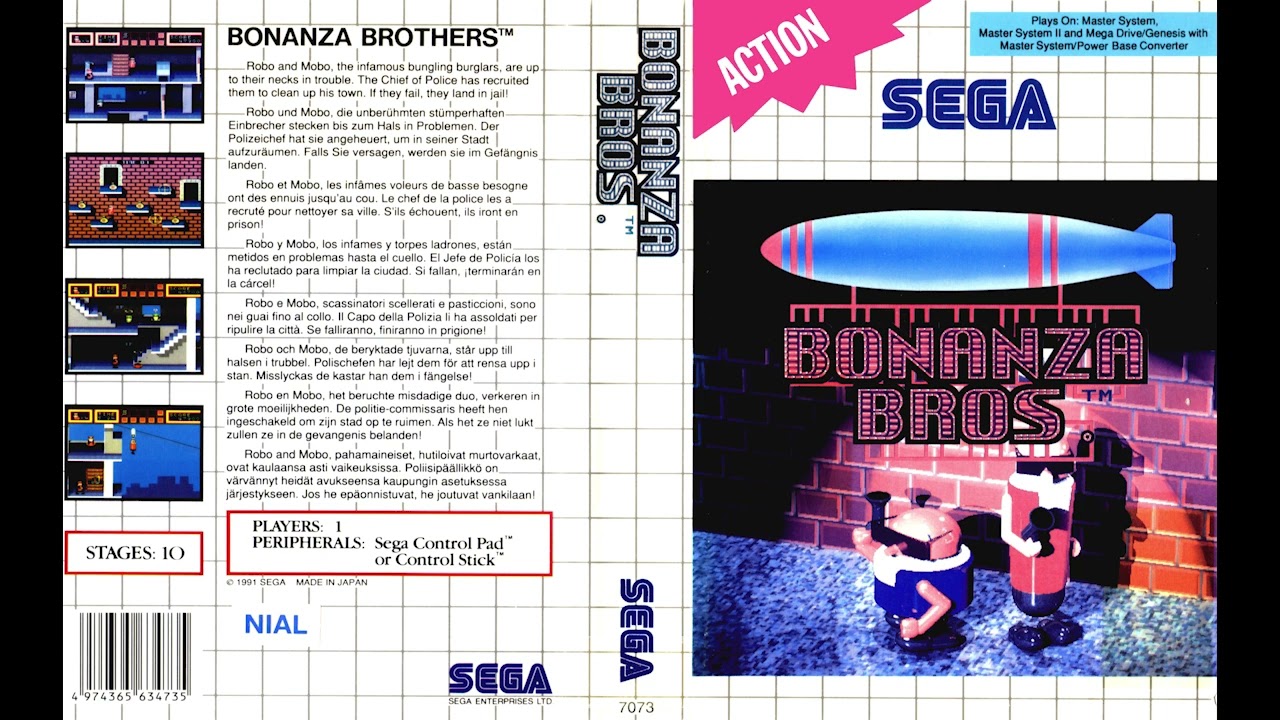 Bonanza Bros - Master System | Original Sound Track High Quality
