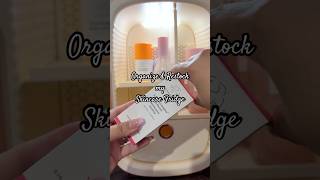 This too needs weekly organizing 💕 #asmr #aesthetic #skincare #skincarefridge #organization