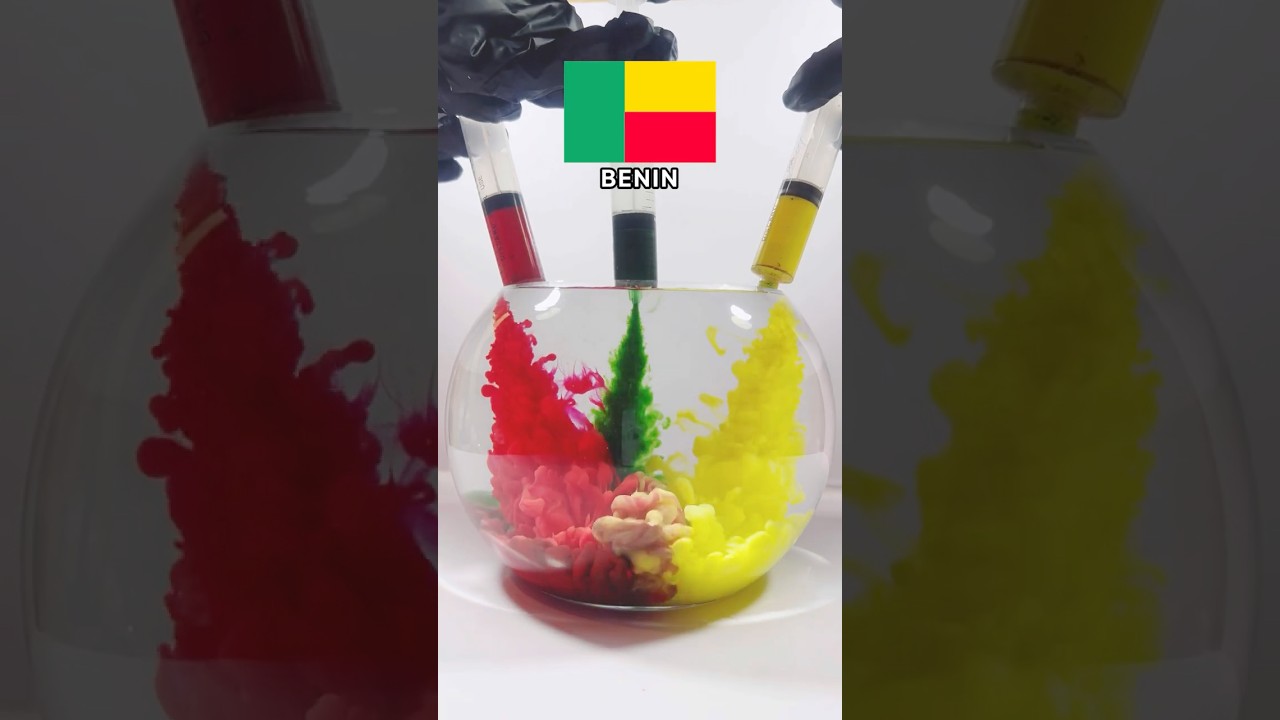 Mixing the Colors of BENIN 🇧🇯 | Satisfying Color Challenge Must watch 