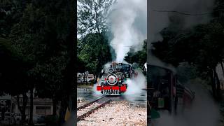 Trem subindo rampa em dia chuvoso. #railway #turismomg #saojoaodelrei #train #whistle #shorts #efom