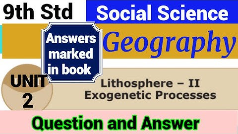 9th Std - Social | Geography - Unit 2 | Question and Answer marked in book