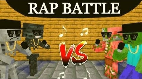 RAP Battle Skeleton vs Zombie ~ A Minecraft Animated Film