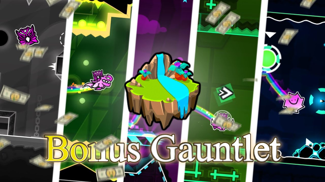 Bonus Gauntlet 100% (All Coins) | Geometry Dash - YouTube