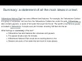 Summarizing Key Ideas about Yellowstone