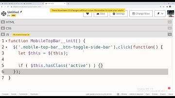 2020 01 06, PHP SSG 블로그, 14강, 모바일사이드바, 작업1, 토글 사이드바 버튼에 클릭 토글