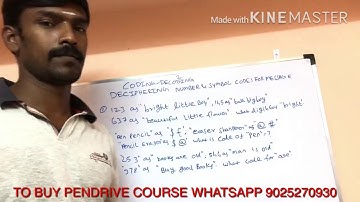 DECIPHERING NUMBERS & SYMBOL MESSAGES || IMPORTANT CONCEPT|| BY Er.KESAVAN || in தமிழ்