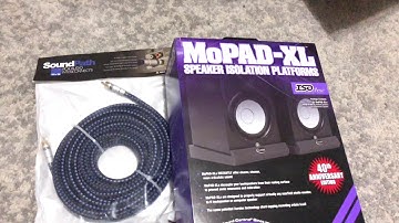 SVS SoundPath Subwoofer cable + Auralex Mopad XL Unboxing
